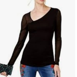 Inc International Concepts Asymmetrical Illusion Top